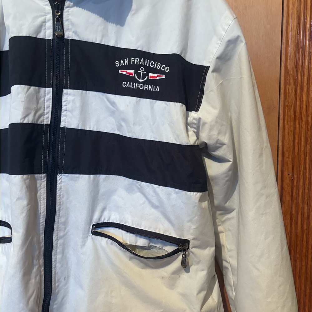 White Jacket With Nautical Design - image 4